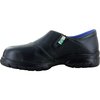 Mellow Walk Safety Women's Safety Slip on Shoe, EH, PR Plate Size 9, E Width 481128BLK090